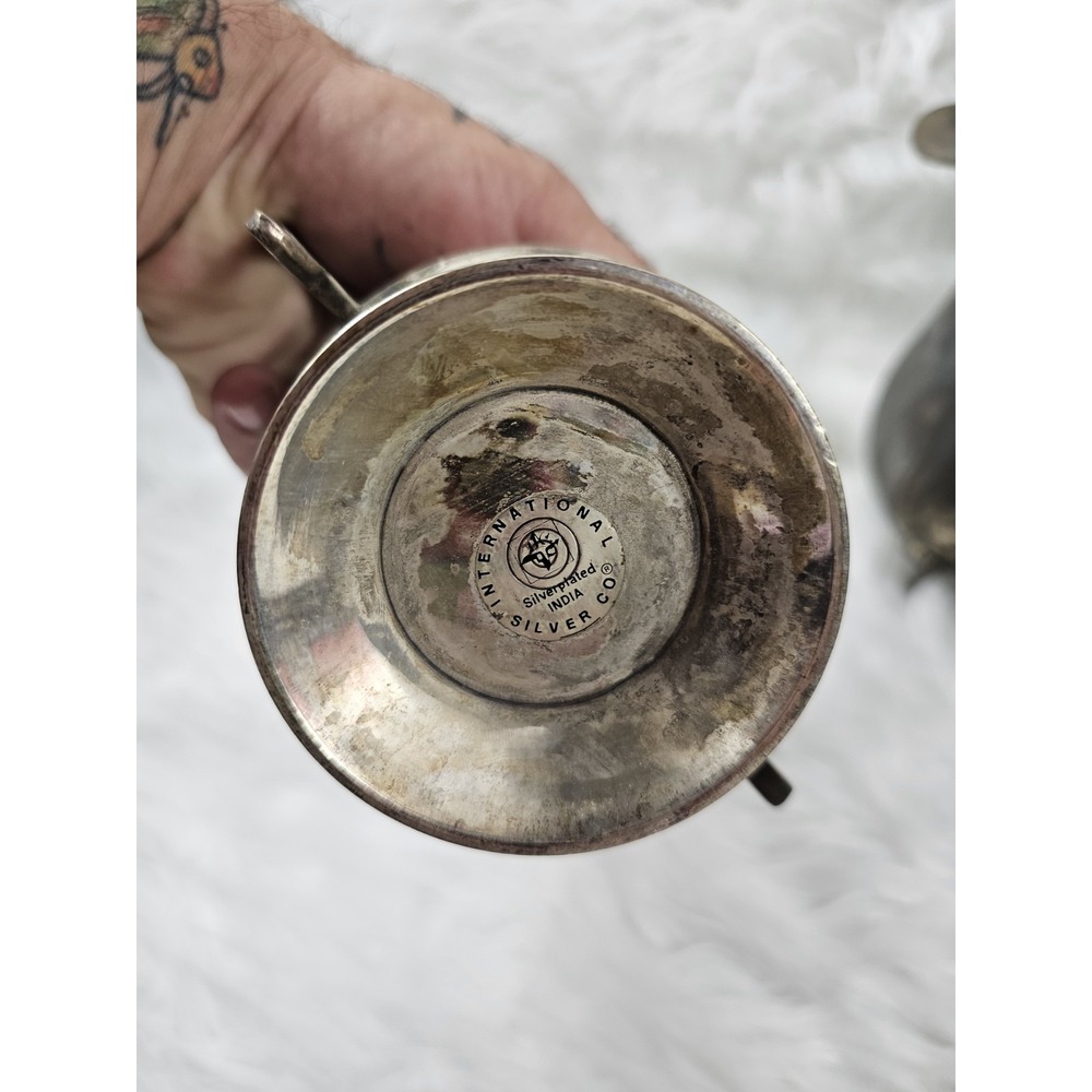 VINTAGE International SILVER CO. Bundle of Silver Plated Tea/Coffee Set (3) - Picture 4 of 11